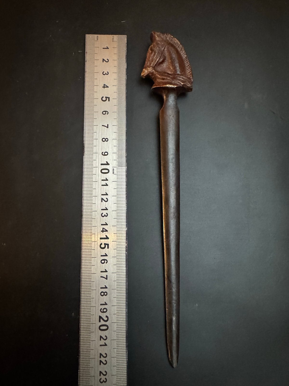 Bronzen briefopener met paardenhoofd, Antiek en Kunst, Ophalen of Verzenden