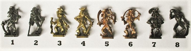 26- Ferrero Kinder Surprise metal gekke Piraten COMPLEET, Ophalen of Verzenden, Zo goed als nieuw, Overige typen