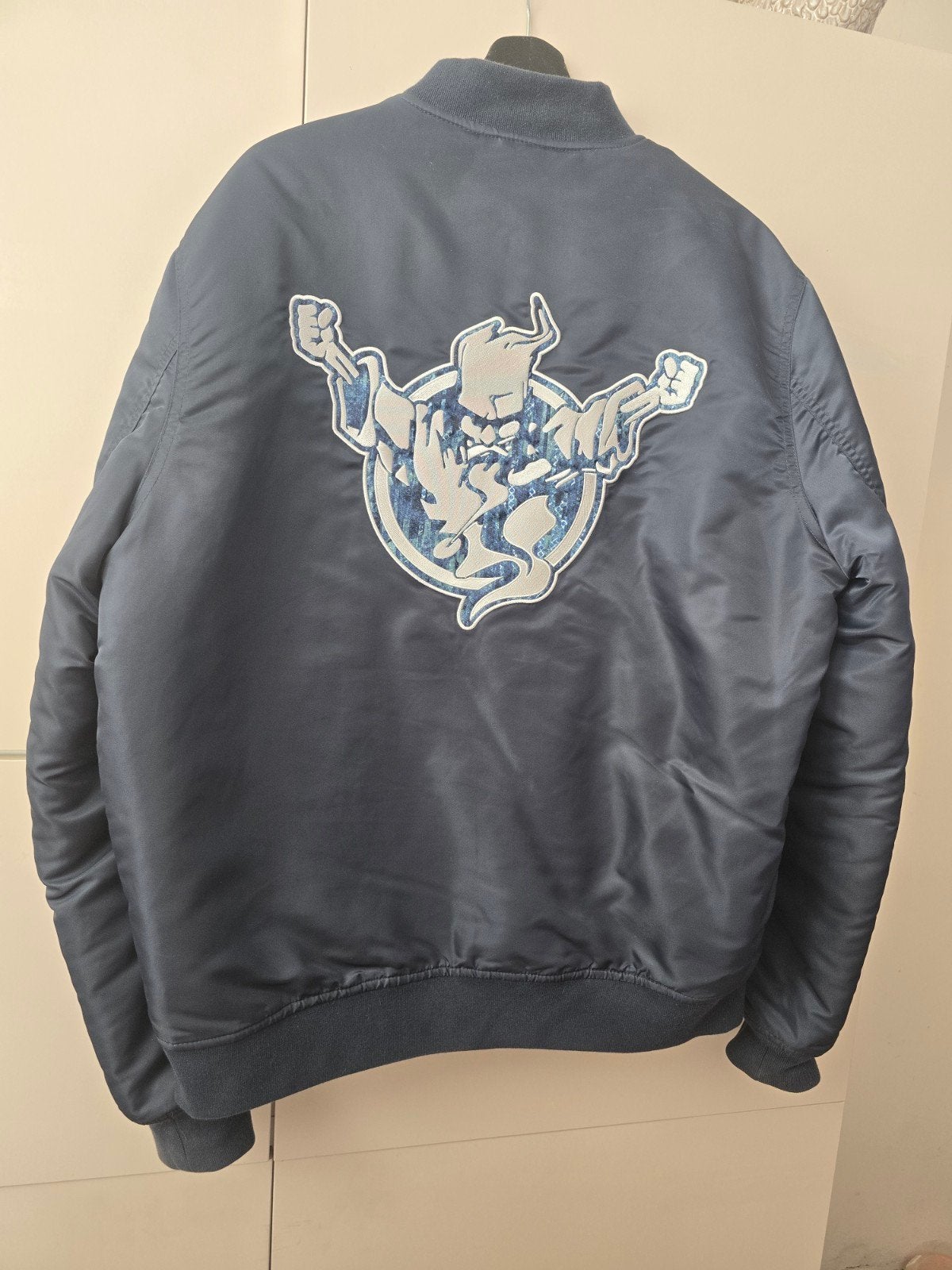 Thunderdome bomberjack, Ophalen, Zo goed als nieuw, Maat 56/58 (XL), Blauw
