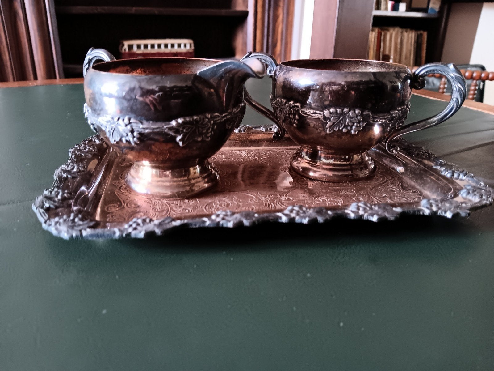 vintage suikerpot melkkan met dienblad, Antiek en Kunst, Antiek | Keukenbenodigdheden, Ophalen