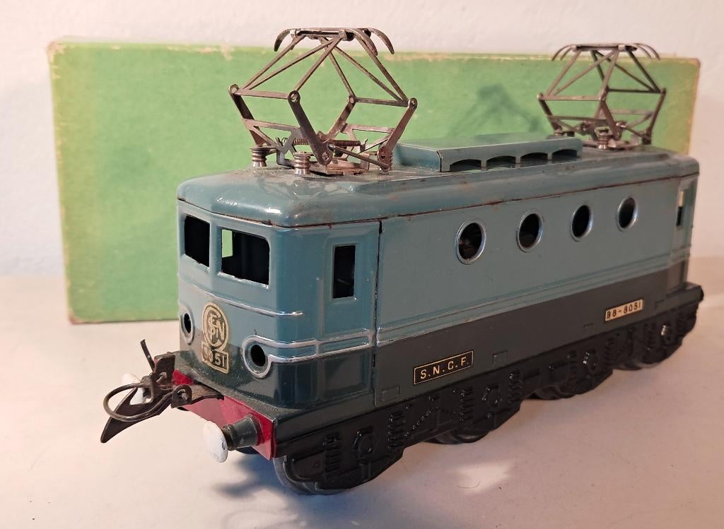 Spoor 0 Hornby France e-locomotief tbb-bb8051 tweekleurig, Ophalen of Verzenden