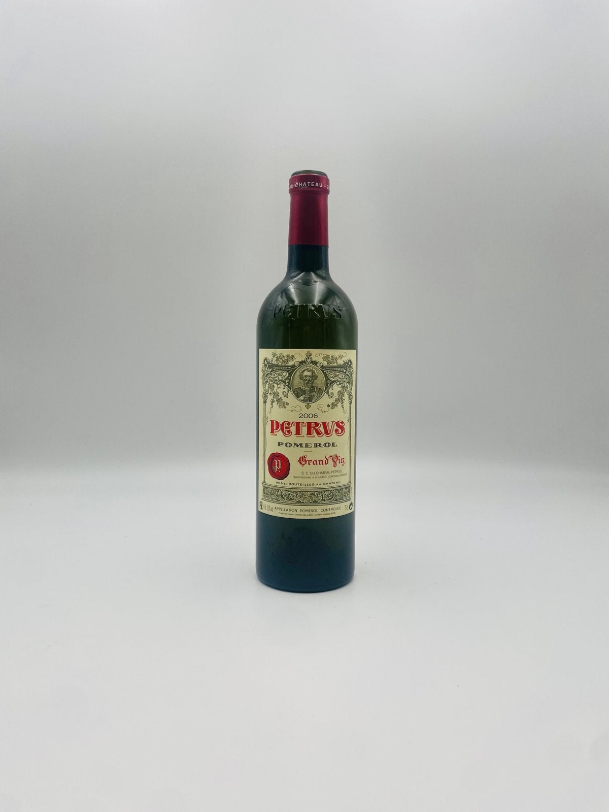 Lege Petrus 2006 Pomerol Wijnfles - Verzamelobject, Verzamelen, Wijnen, Ophalen of Verzenden, Gebruikt, Frankrijk, Rode wijn