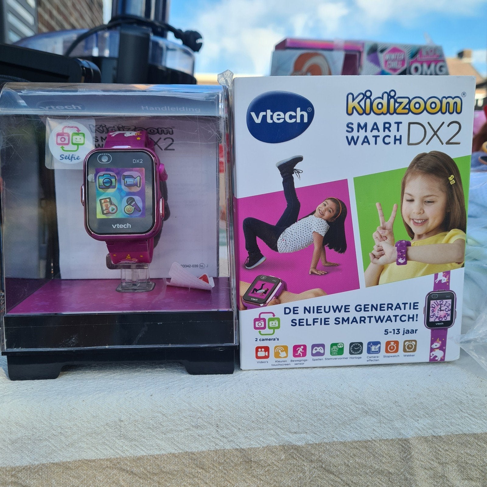Vtech Kidizoom Smart Watch DX2 - Roze, Ophalen, Zo goed als nieuw, Stappen, Roze