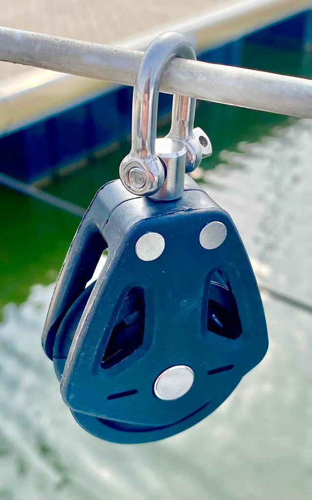 Heavy Duty Zeilblok / Katrol – RVS & Nylon – NIEUW, Ophalen of Verzenden, Nieuw, Lijn of Blok