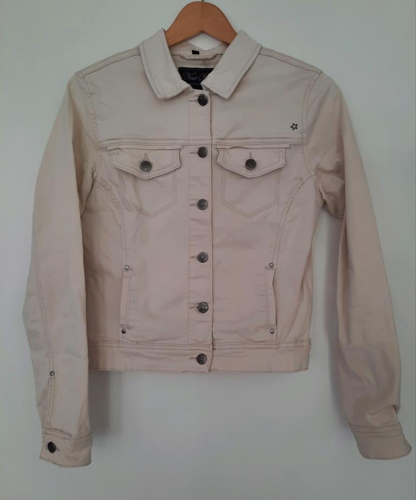 Beige denim jasje - Dream Star M, Kleding | Dames, Maat 38/40 (M), Dreamstar, Beige, Ophalen of Verzenden