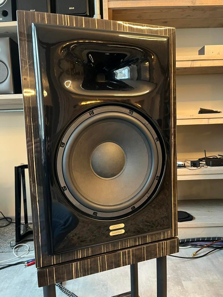 HORNS FP12 luidsprekers in nieuwstaat, Horns, Info@mister-hifi.nl, Zo goed als nieuw, 120 watt of meer