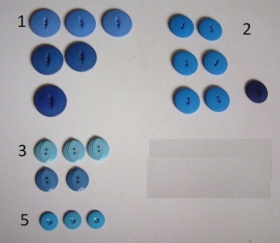 Knopen Blauw Kunststof Nieuw, Ophalen of Verzenden, Nieuw, Knoop of Knopen