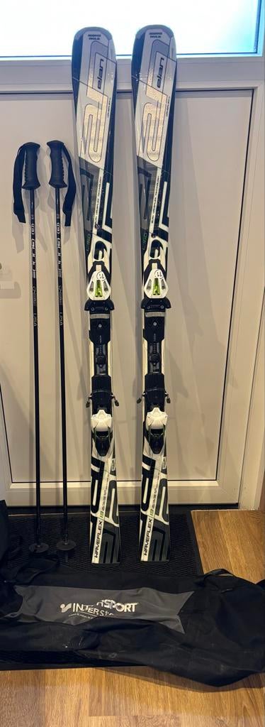 Elan Waveflex Ski's 160 cm met Goode skistokken, 140 tot 160 cm, Gebruikt, Carve, Skiën