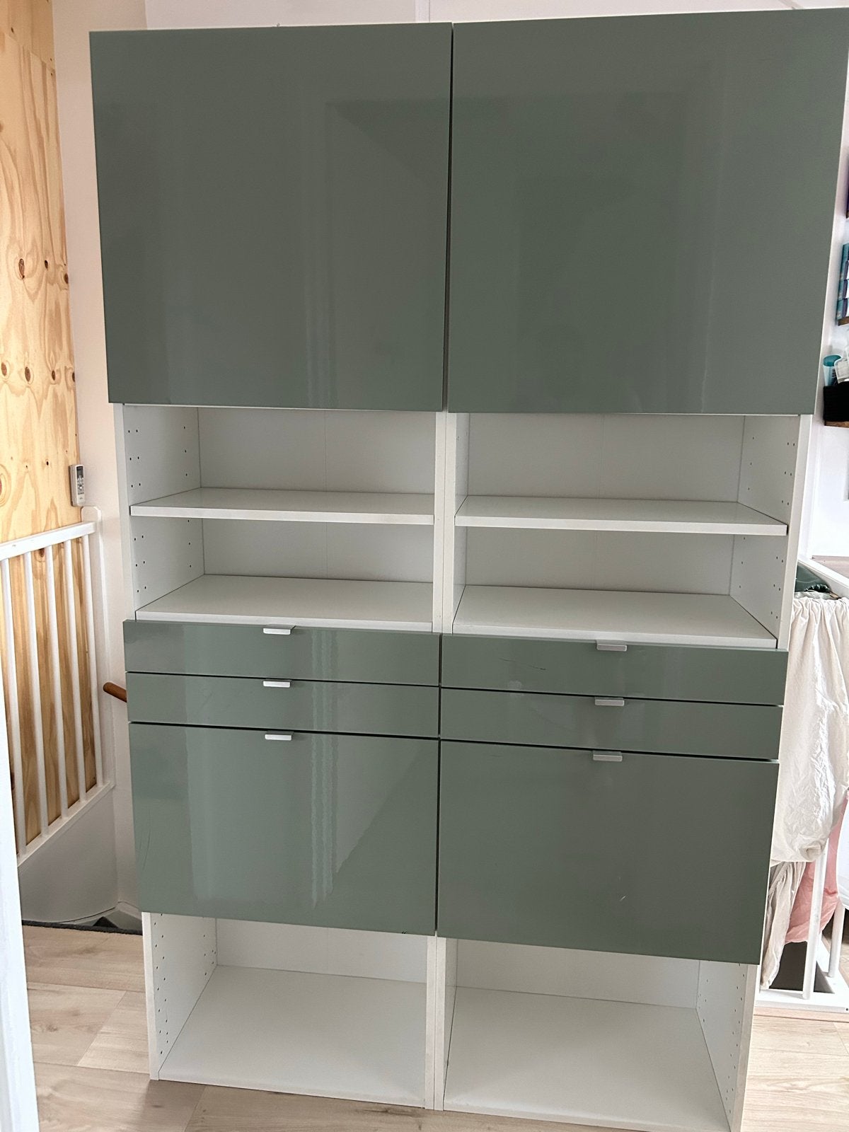 IKEA Kastenset - 2 Kasten met Lades en Planken, Ophalen, Gebruikt, 100 tot 150 cm, 200 cm of meer