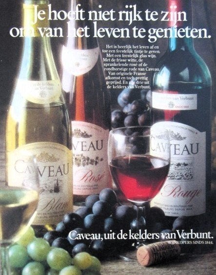 9 vintage advertenties reclames wijn 70-81 wijnen Bordeaux, Ophalen of Verzenden, Nieuw, Overige typen