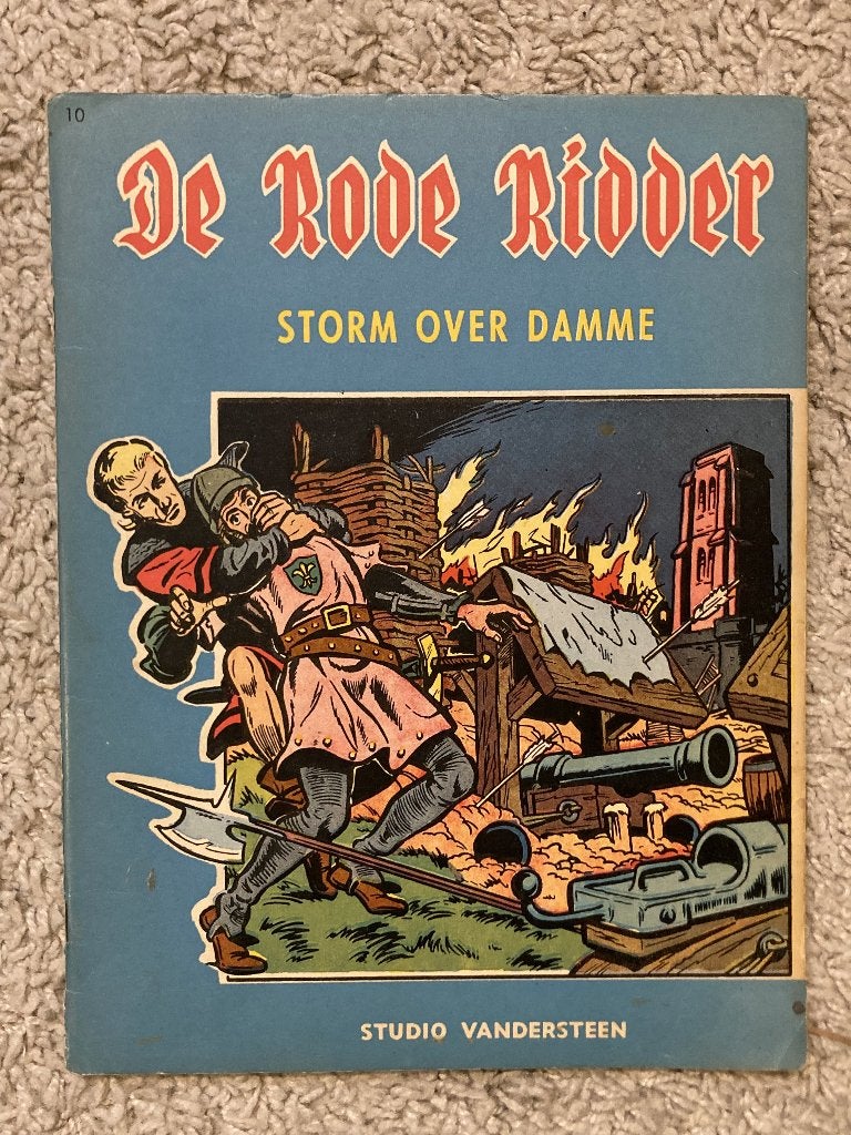 De Rode Ridder - Storm over Damme - Nr. 10 - 3e druk, 1963, Eén stripboek, Ophalen of Verzenden, Gelezen