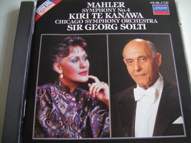 MAHLER Symphony no. 4 CD KANAWA SOLTI LONDON, Cd's en Dvd's, Ophalen of Verzenden, Modernisme tot heden, Gebruikt, Orkest of Ballet