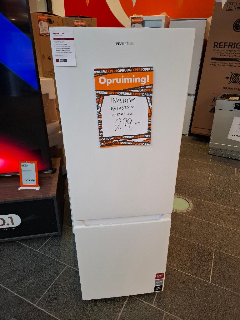 Inventum Koel-vries KV143EXP, Ophalen, 150 tot 200 liter, Met aparte vriezer, Nieuw