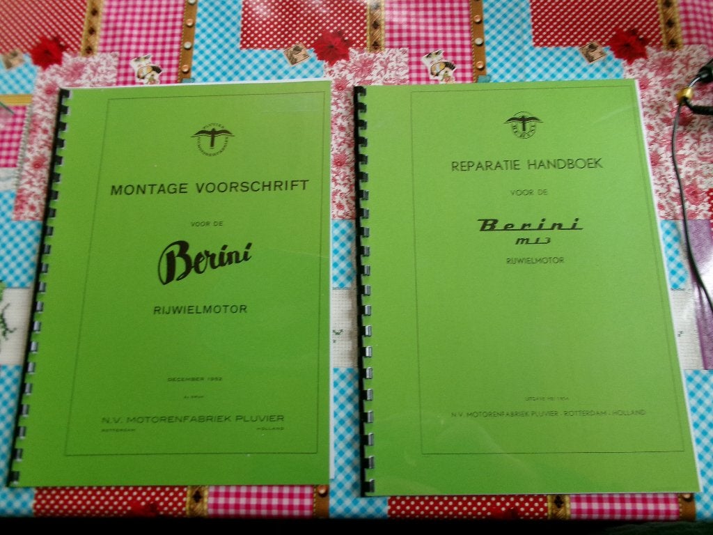 Berini  M13 montage voorschrift en reparatiehandboek replica, Fietsen en Brommers, Ophalen of Verzenden, Nieuw