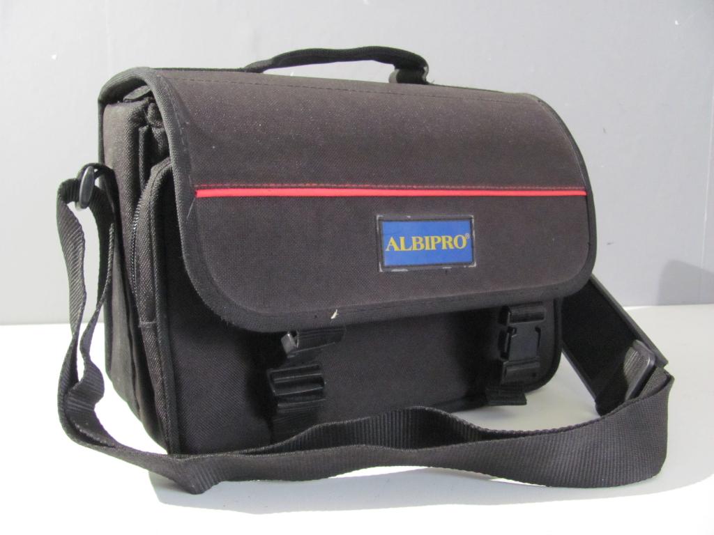 Albipro cameratas, Ophalen of Verzenden, Zo goed als nieuw, Schoudertas, Overige merken