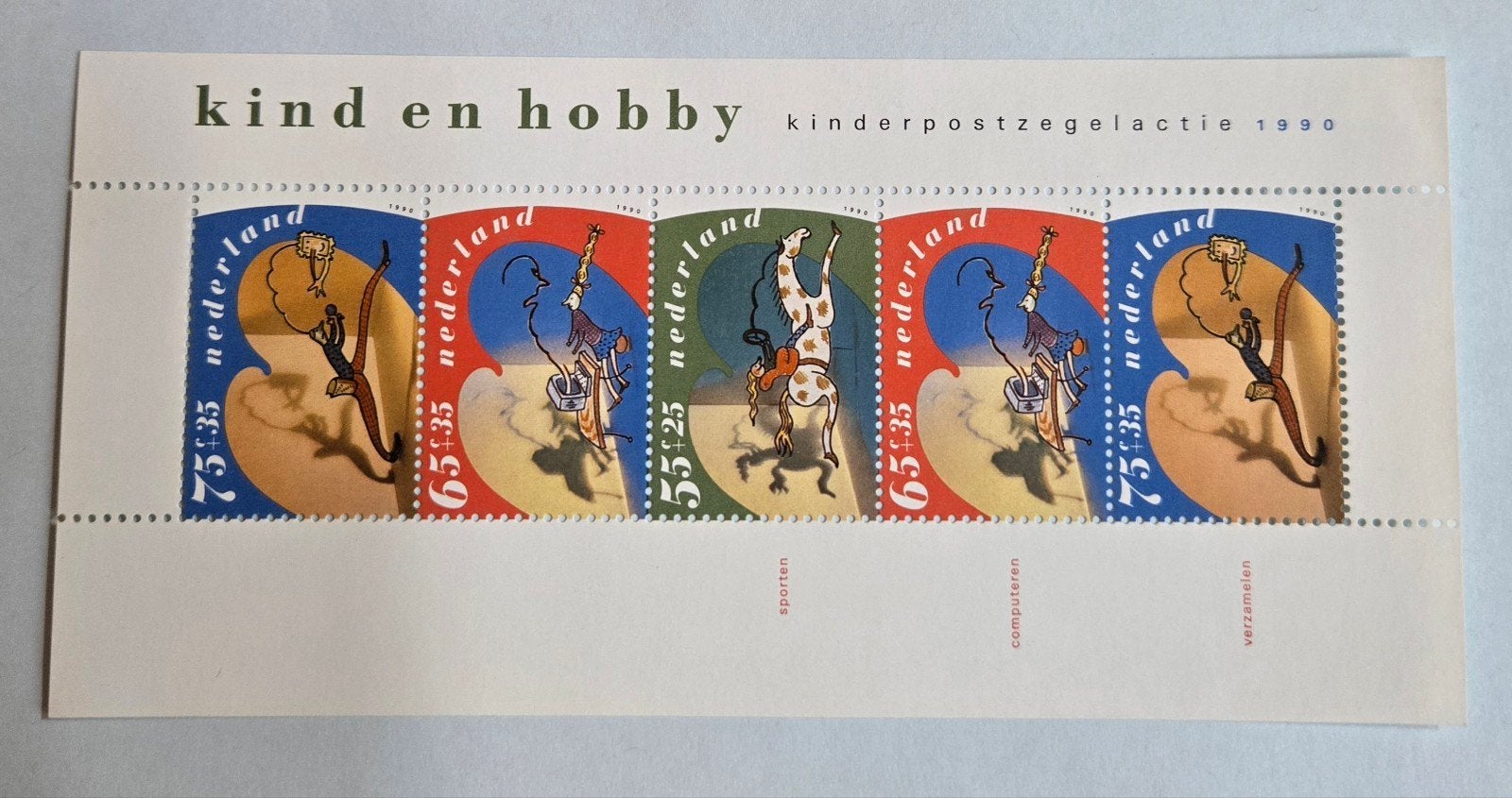 Kinderpostzegels 1990 - Kind en Hobby (Postfris), Ophalen of Verzenden, Na 1940, Postfris
