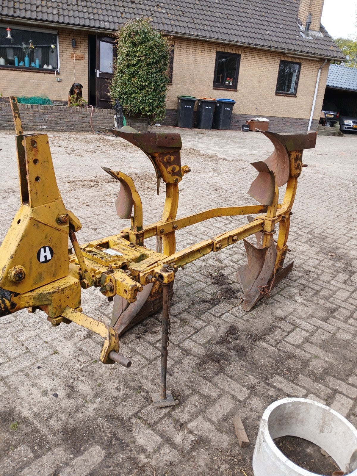 2 schaar wentelploeg, Ophalen, Grondbewerking