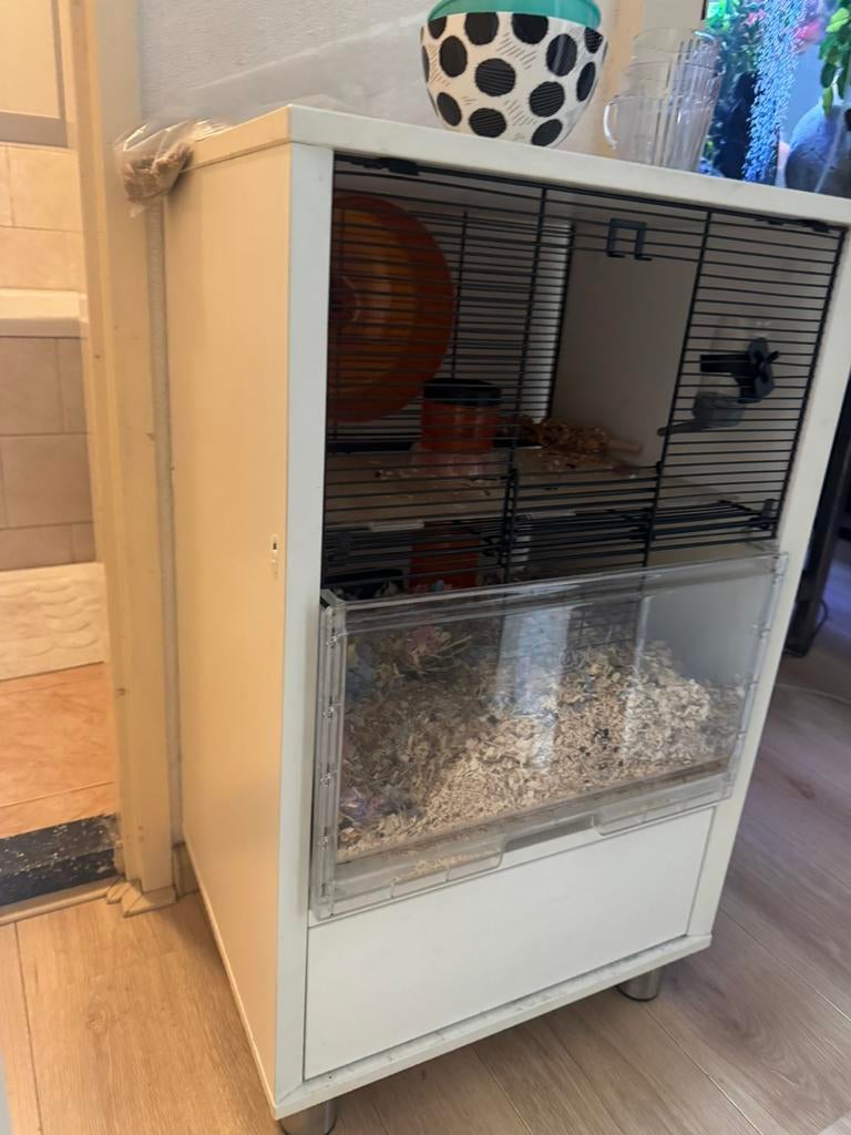 Leuke unieke hamster kooi, Kooi, Minder dan 75 cm, Zo goed als nieuw, Hamster