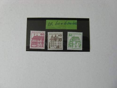 Duitsland Bundespost 611 - 614 en 615 en 614-615, Ophalen of Verzenden, BRD, Postfris