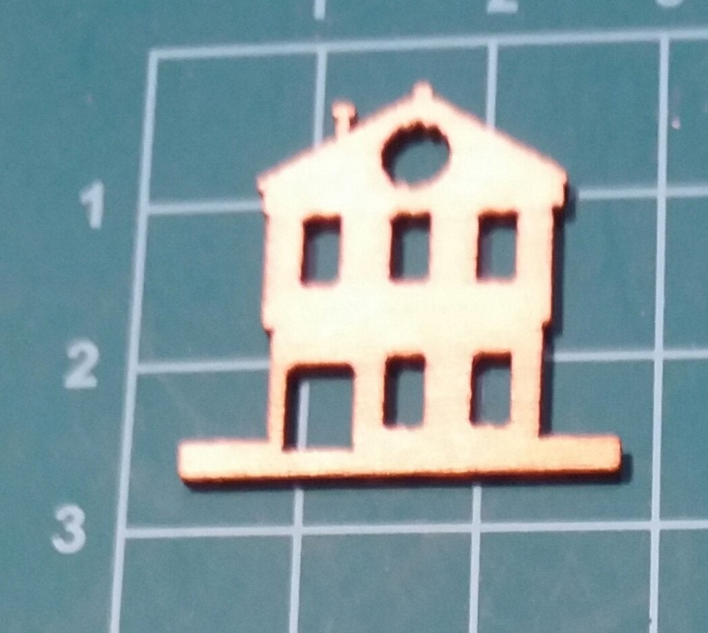 Houten decoratiefiguurtjes: Bloem, Huisje, Tuin, Vlinder, Onbekend, Nieuw, Onbekend, Onbekend