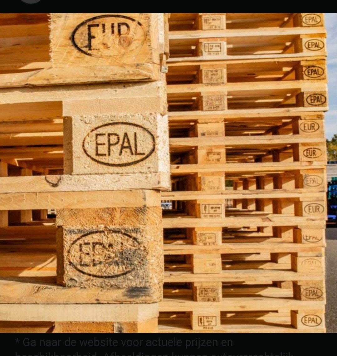 Euro / Meubel pallets  80 x 120 cm, Ophalen