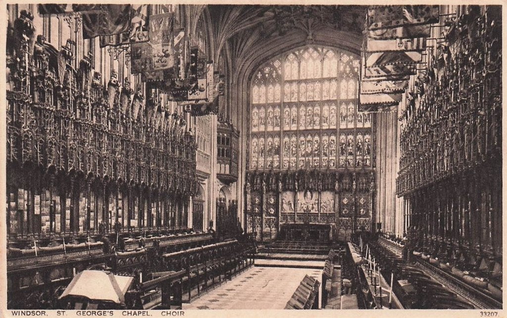 702-324-041 Windsor St George'S Chapel Choir, Verzamelen, Ansichtkaarten | Buitenland, Verzenden, Voor 1920, Engeland