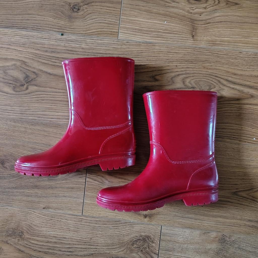 Rode regenlaarzen Scapino maat 36 € 5,00, Ophalen, Gebruikt, Jongen of Meisje, Laarzen