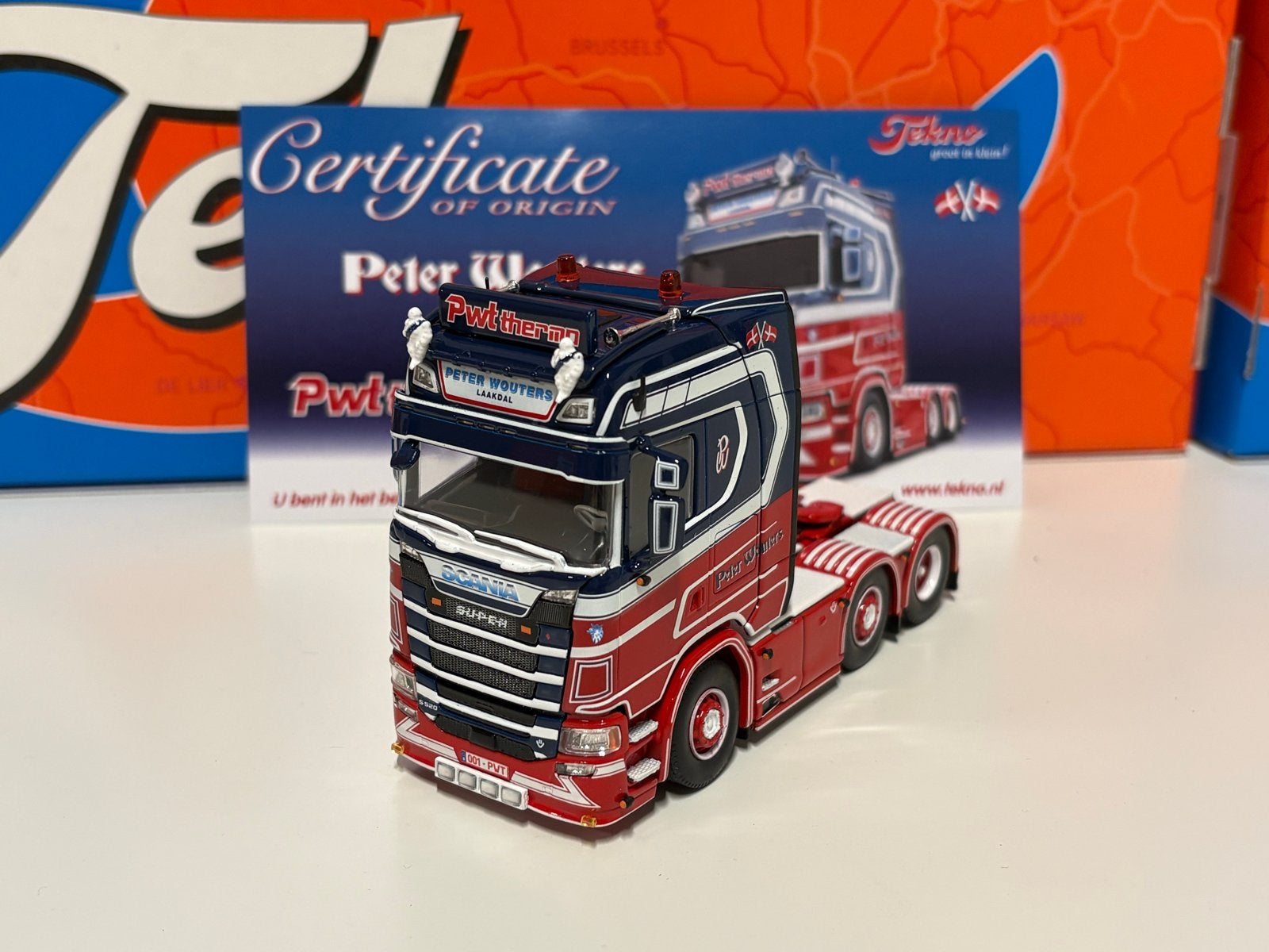 Tekno Scania S580 Peter Wouters, Hobby en Vrije tijd, Ophalen of Verzenden, Zo goed als nieuw, Overige merken