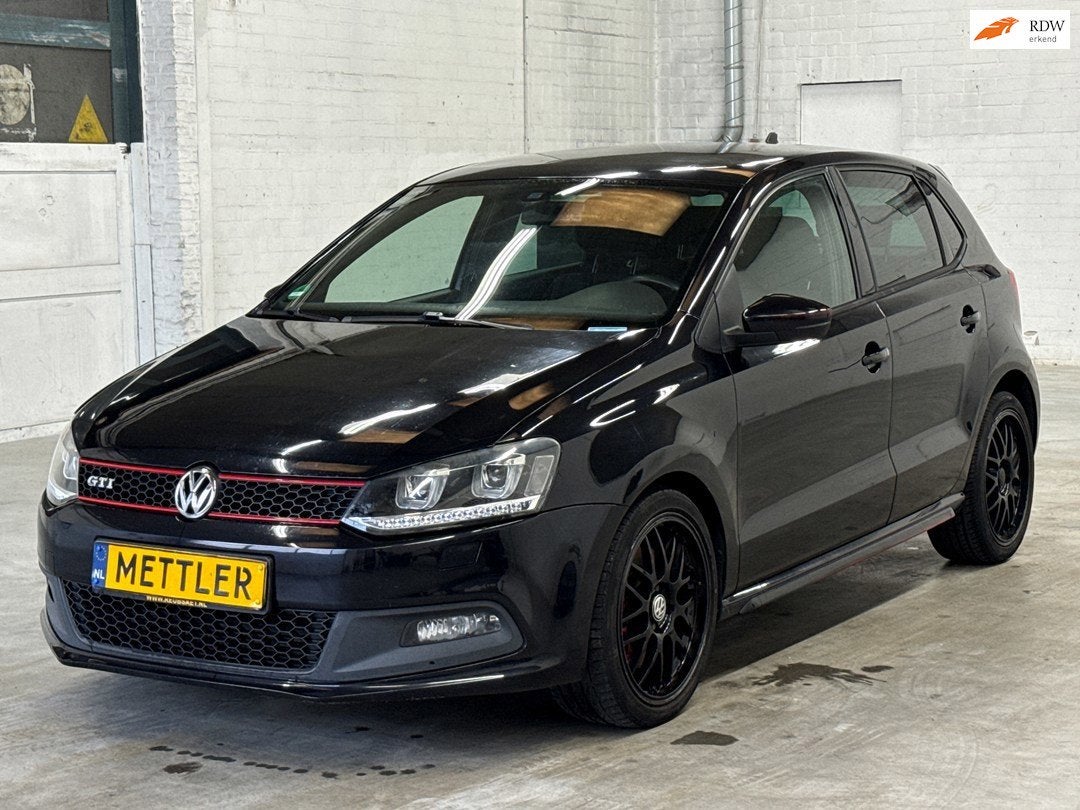 Volkswagen Polo 1.4 TSI GTI | Navigatie | Stoelverwarming |, Auto's, Euro 5, 4 cilinders, Automatische klimaatregeling, Zwart