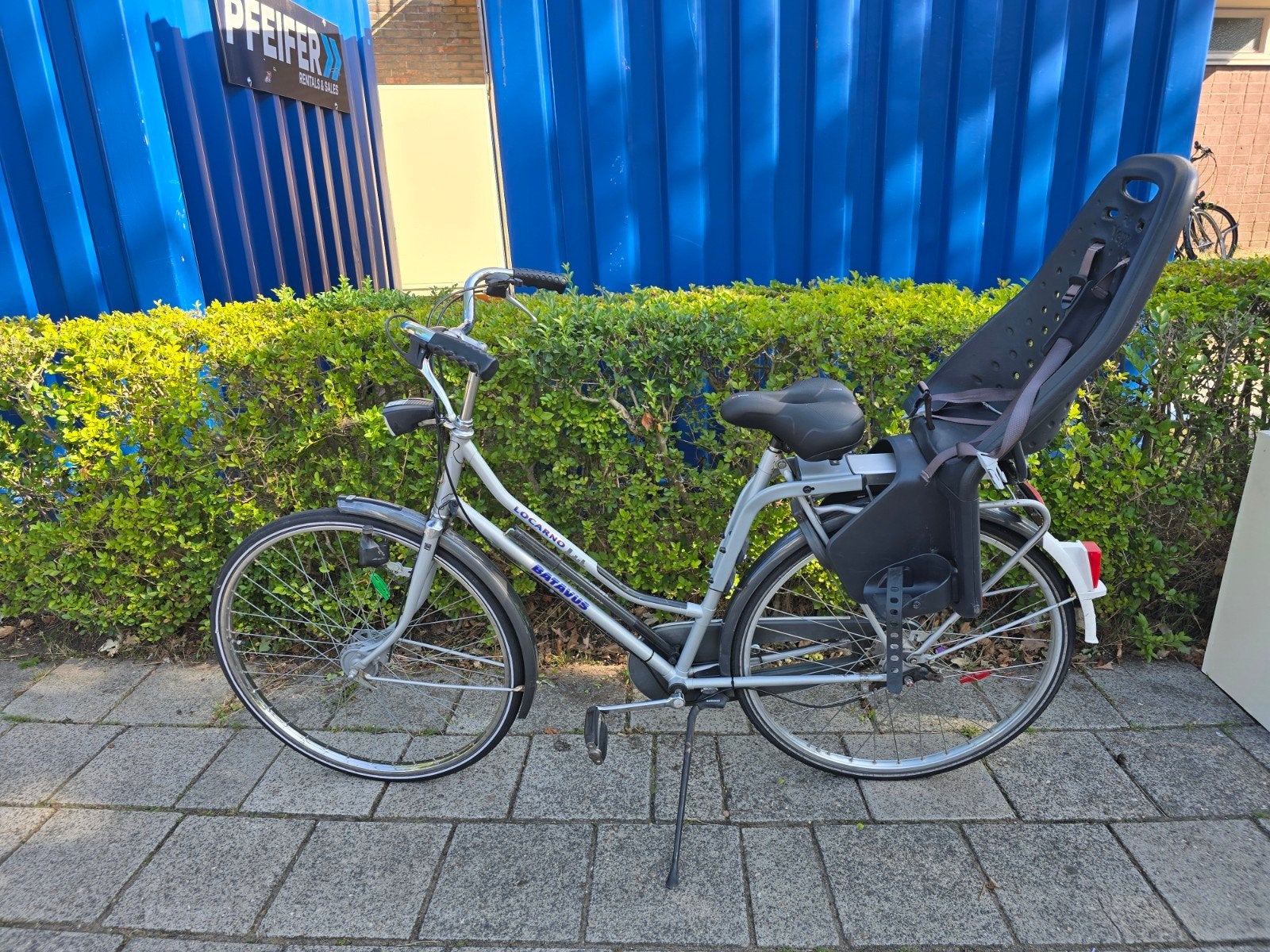 Batavus damesfiets met kinderzitje, Fietsen en Brommers, Fietsen | Dames | Damesfietsen, Terugtraprem, Batavus, Ophalen of Verzenden