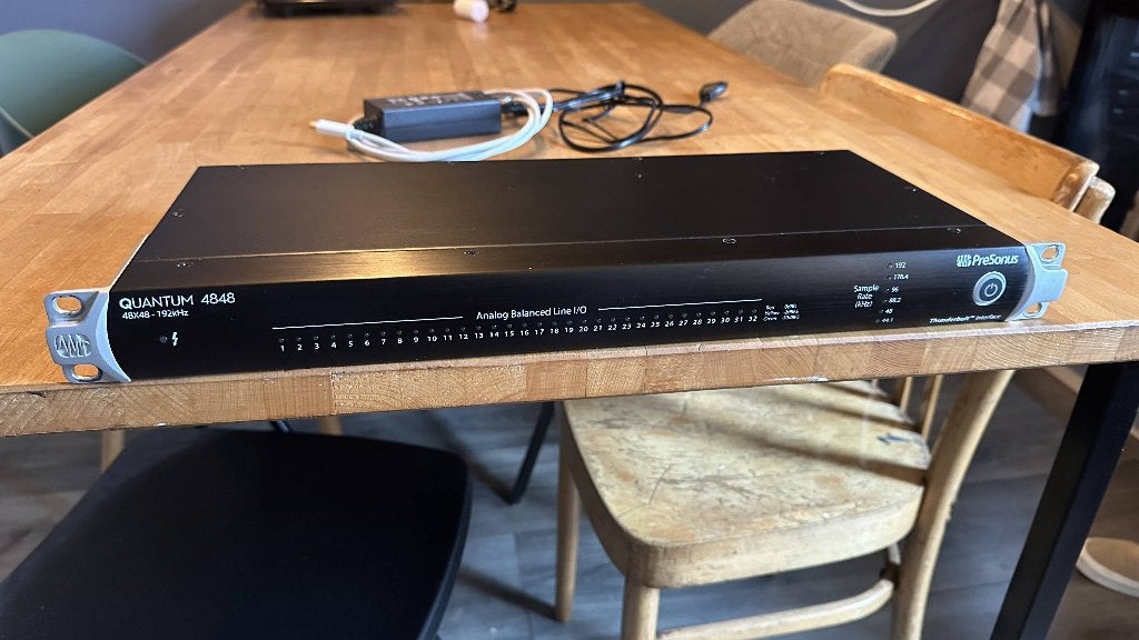 Presonus Quantum 4848 geluidskaart + kabels, Ophalen of Verzenden, Zo goed als nieuw, Extern, Presonus