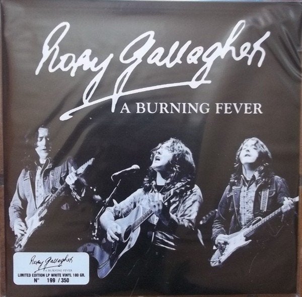 Rory Gallagher - A burning fever 1lp white vinyl limited ed., LP, Bluesrock, Ophalen of Verzenden, 12 inch