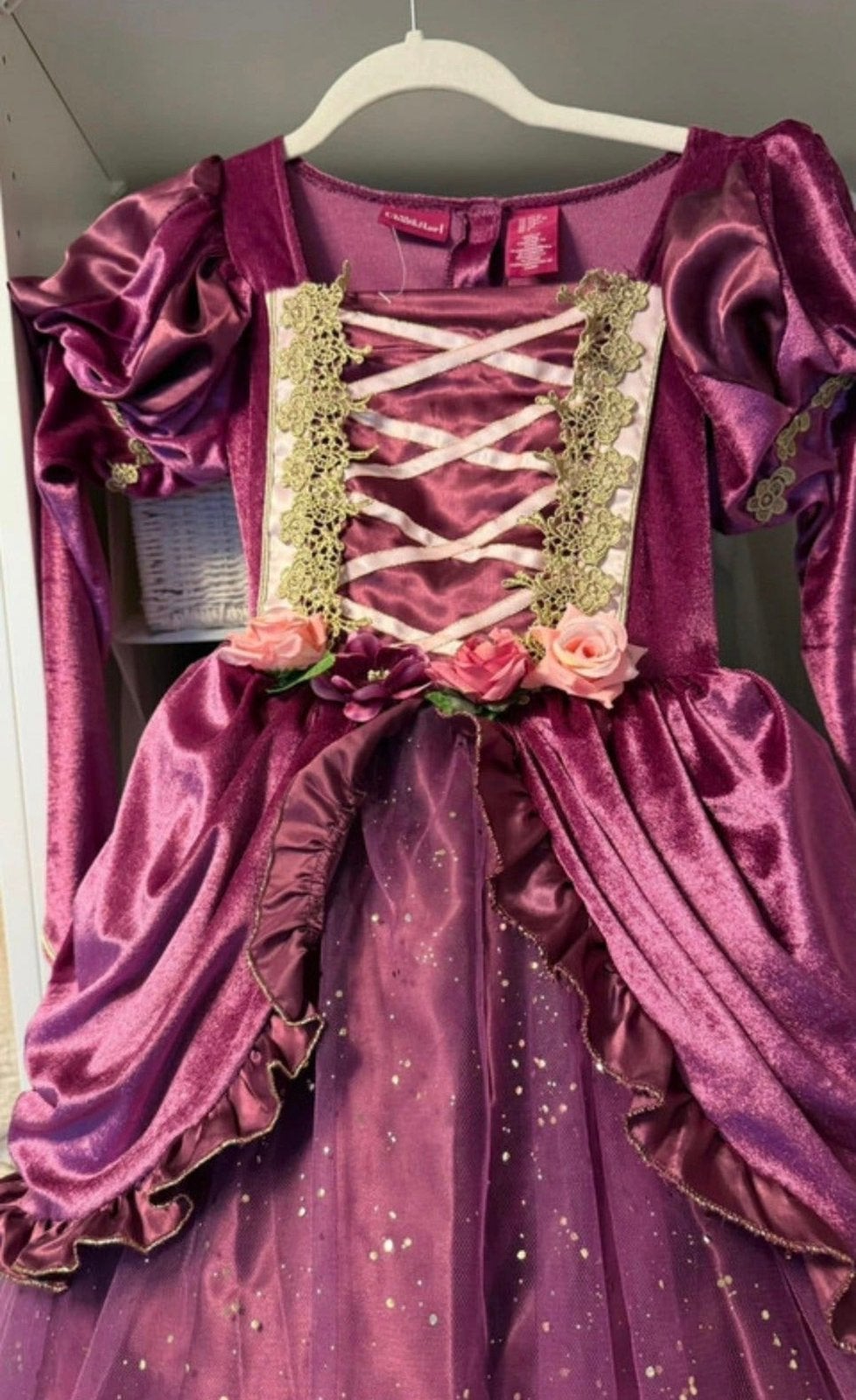What a Character prinses jurk / verkleedjurk maat 128 ZGAN, Ophalen of Verzenden, Zo goed als nieuw, 122 t/m 128, Meisje