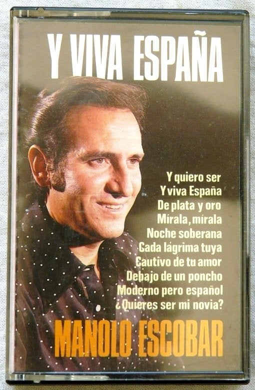 Cassette, Y Viva España, Manolo Escobar, Perfil, 1985., Latin en Salsa, Gebruikt, 1 bandje, Ophalen of Verzenden