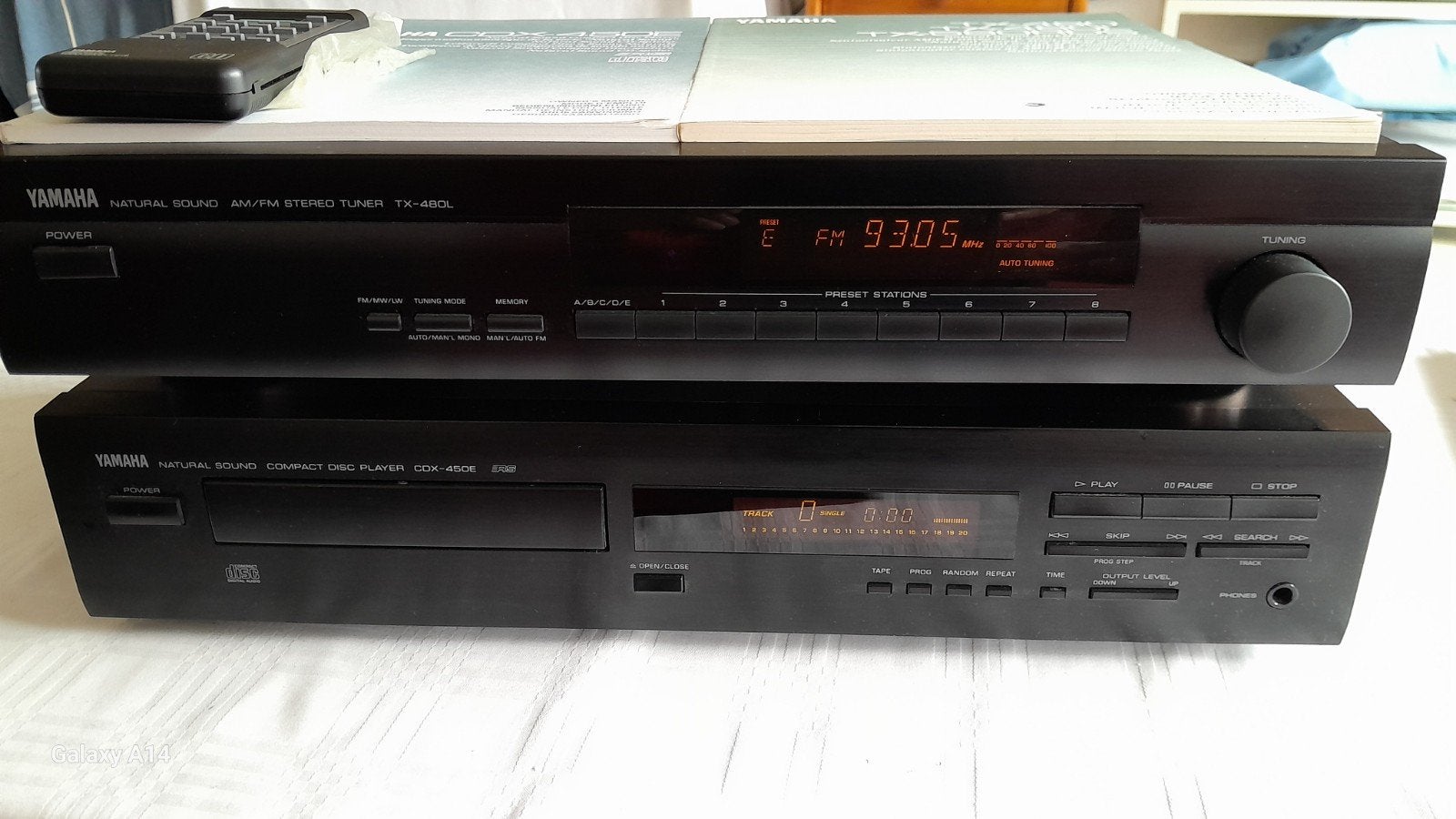 Yamaha TX-480L Tuner & CDX-450E CD-speler, Overige merken, Zo goed als nieuw, Tuner of Radio, Losse componenten
