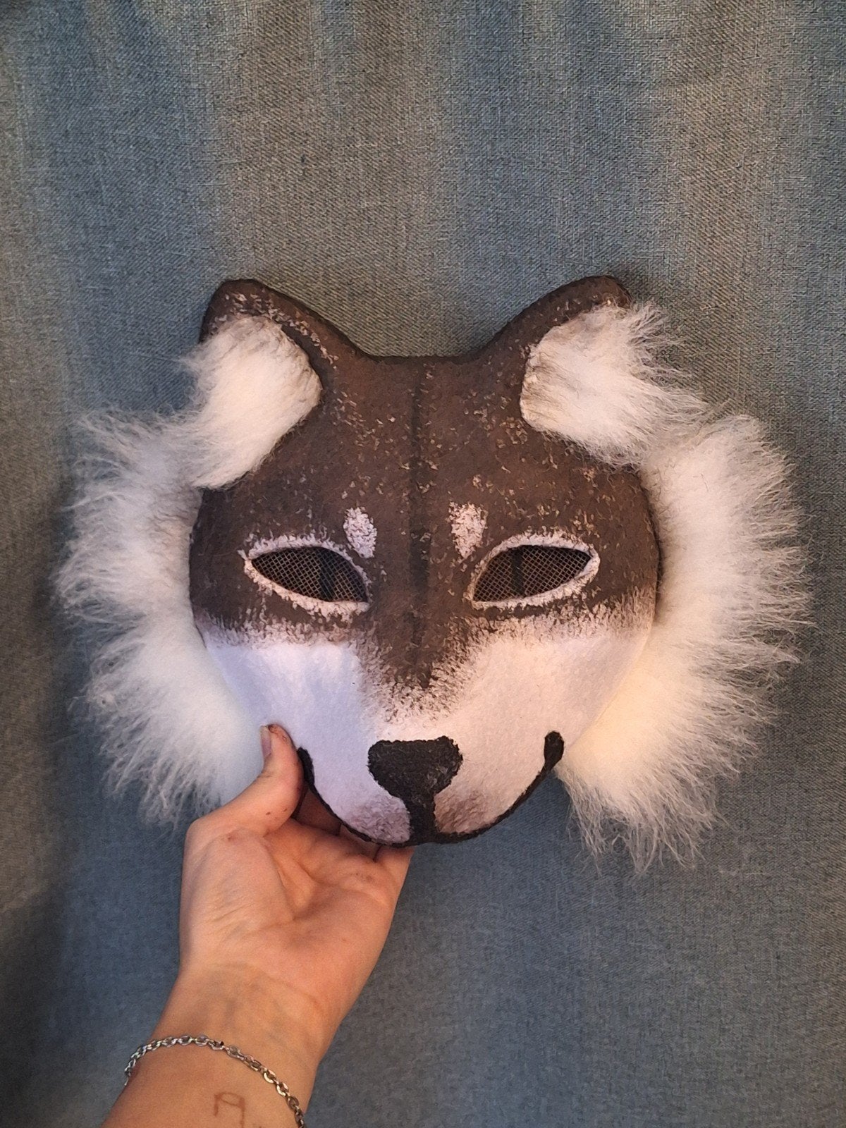 wolf mask therian mask masker, Hobby en Vrije tijd, Ophalen of Verzenden, Nieuw, Overige typen