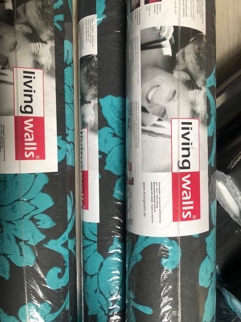 Behang 4 stuks  van living walls vliesbehang, Ophalen, Minder dan 10 m²