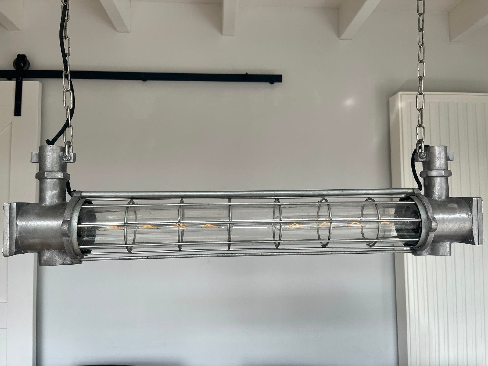 Industriele lamp van loods 5, Ophalen, Zo goed als nieuw, 75 cm of meer