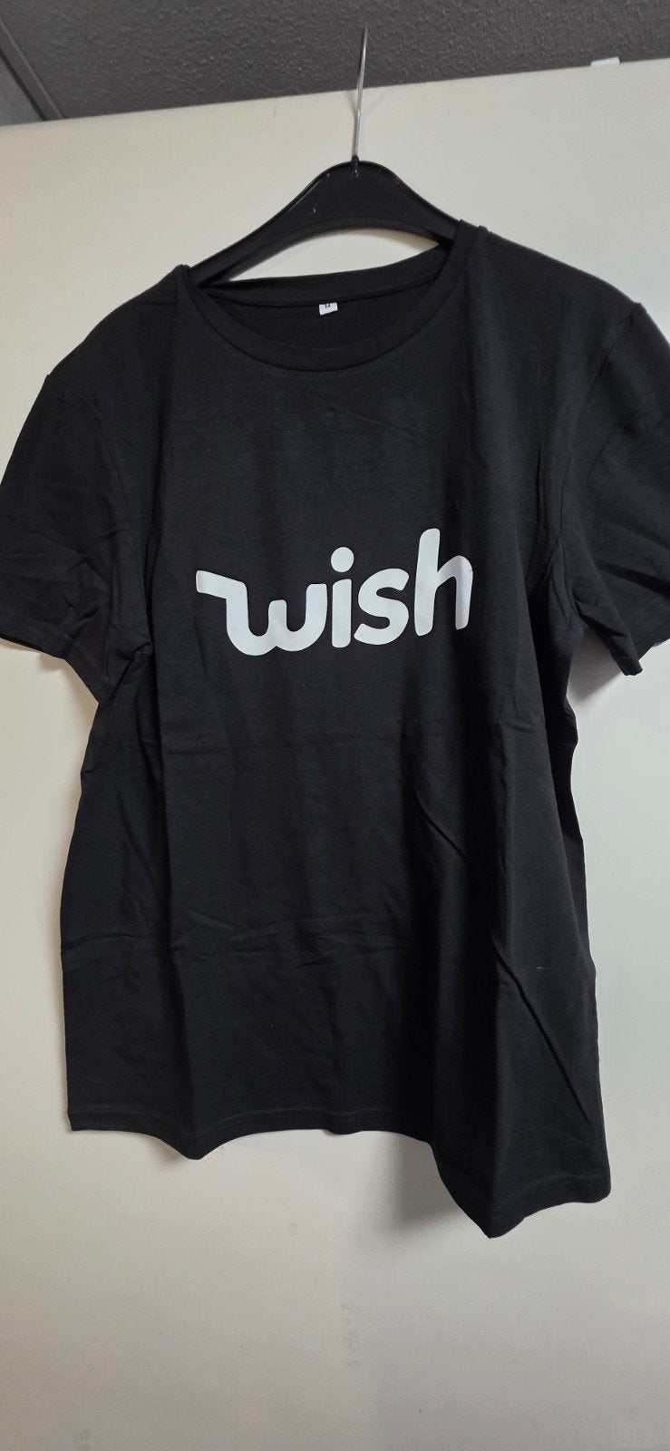 Nieuw Wish T-shirt - Zwart met wit logo, Maat 48/50 (M), Zwart, Wish, Nieuw