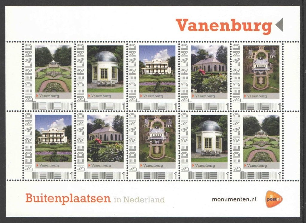 Postzegels Buitenplaatsen in Nederland: Vanenburg, Ophalen of Verzenden, Na 1940, Postfris