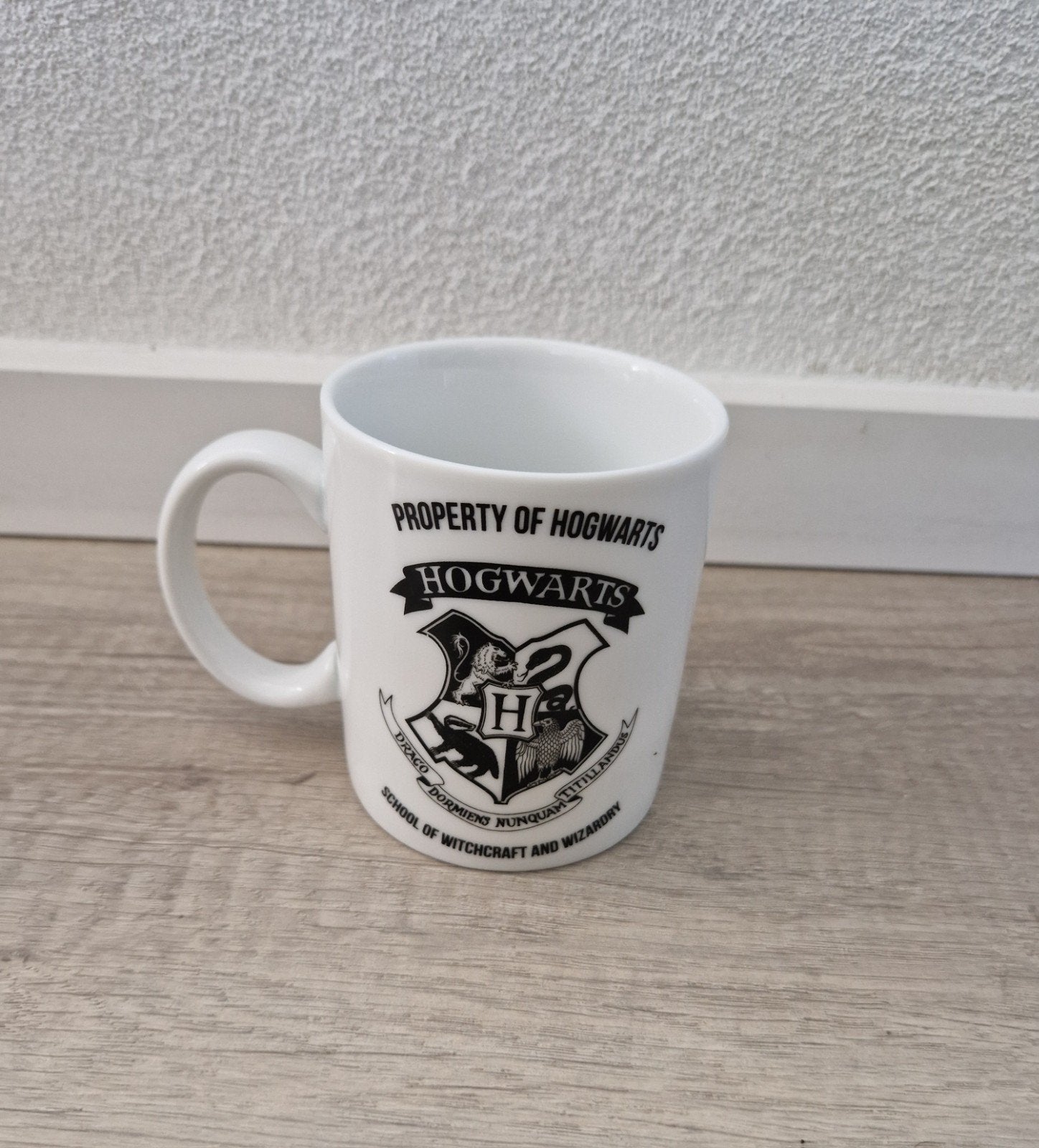 mok kop harry potter hogwarts warner bros wit, Ophalen of Verzenden, Zo goed als nieuw, Gebruiksvoorwerp