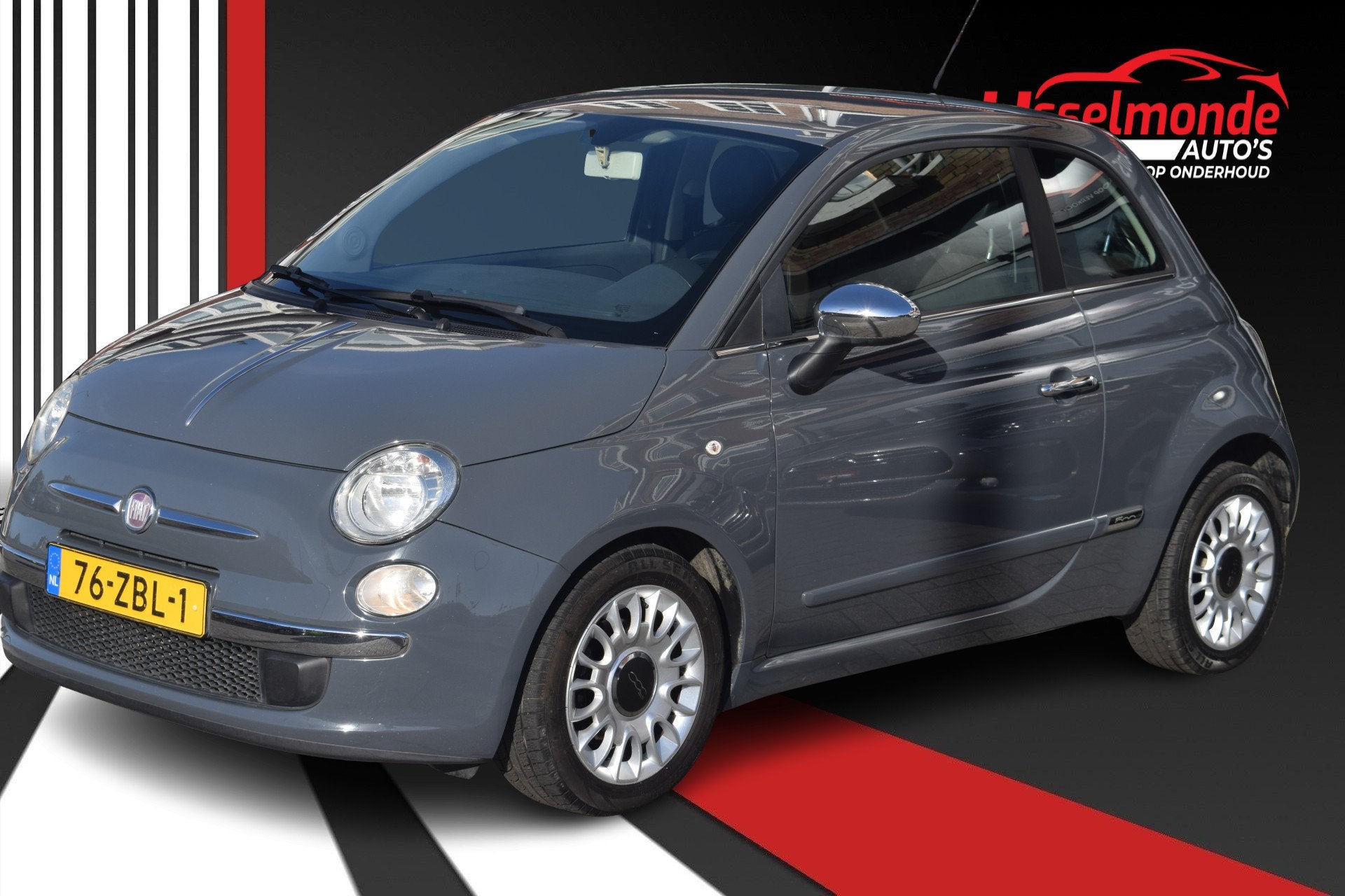Fiat 500 0.9 TwinAir AUTOMAAT AIRCO (bj 2012), Auto's, Euro 5, Gebruikt, 31 €/maand, Leder en Stof