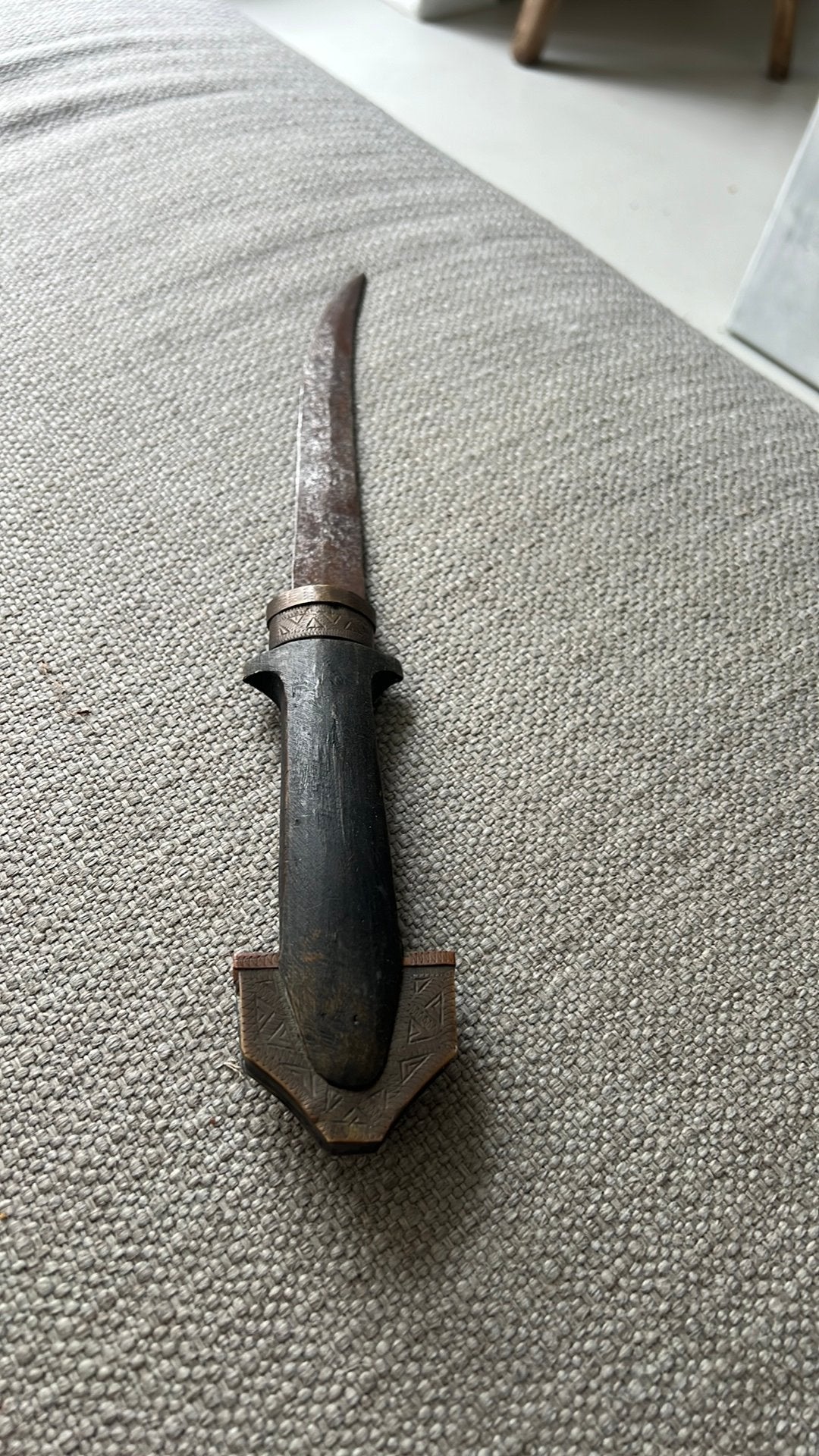 vintage Khanjar-dolk uit het Midden-Oosten,, Mes of Dolk, C, C, Ophalen of Verzenden