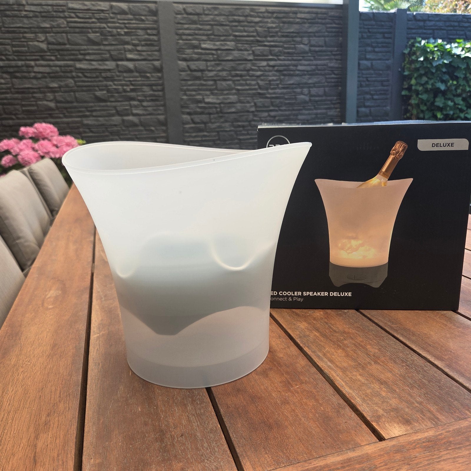Wijn koeler BRAINZ LED Cooler Speaker Deluxe - Nieuw in doos, Ophalen of Verzenden, Nieuw