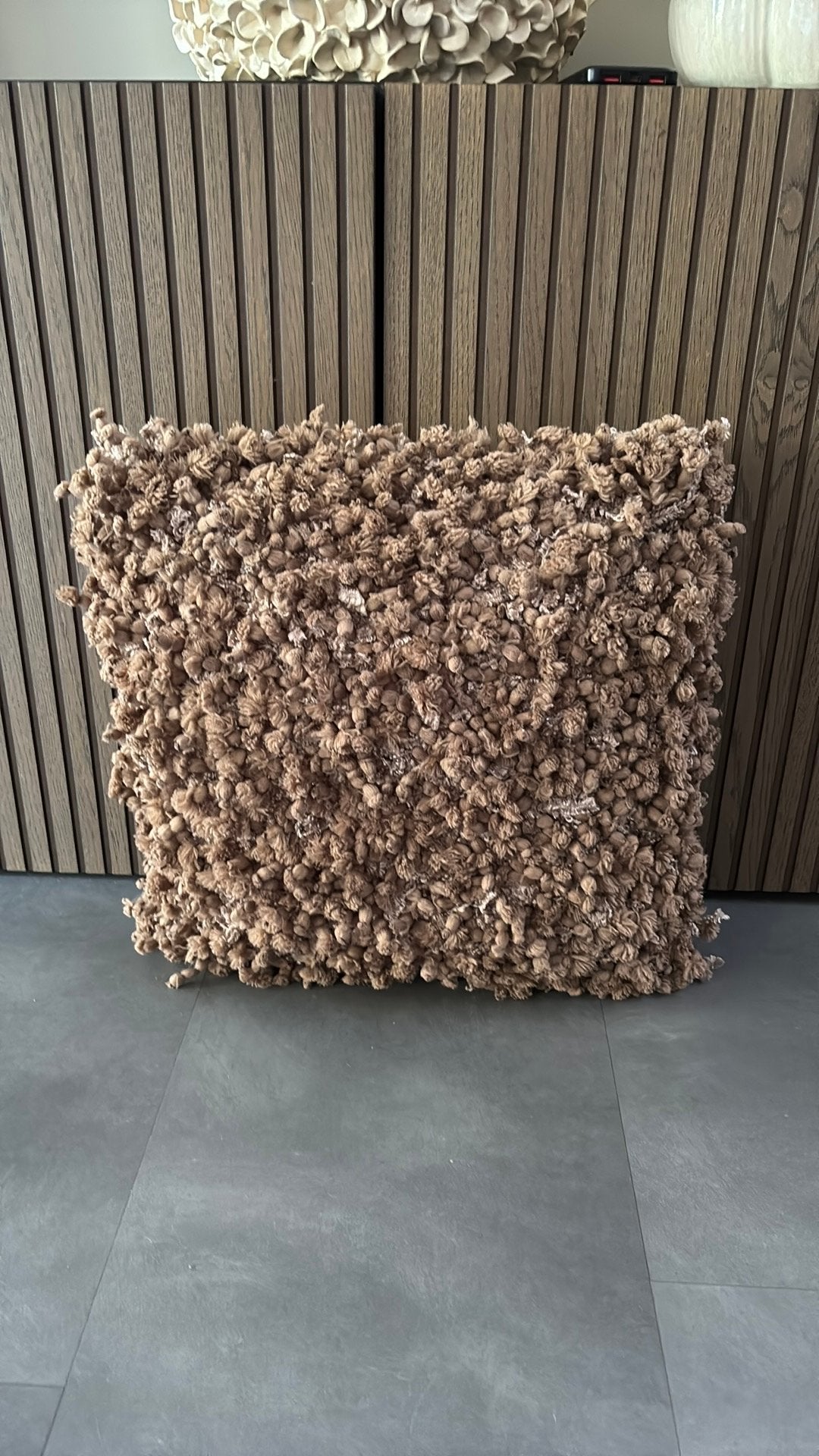 Unique Living sierkussen – taupe/beige, ., Beige, Vierkant, Ophalen of Verzenden