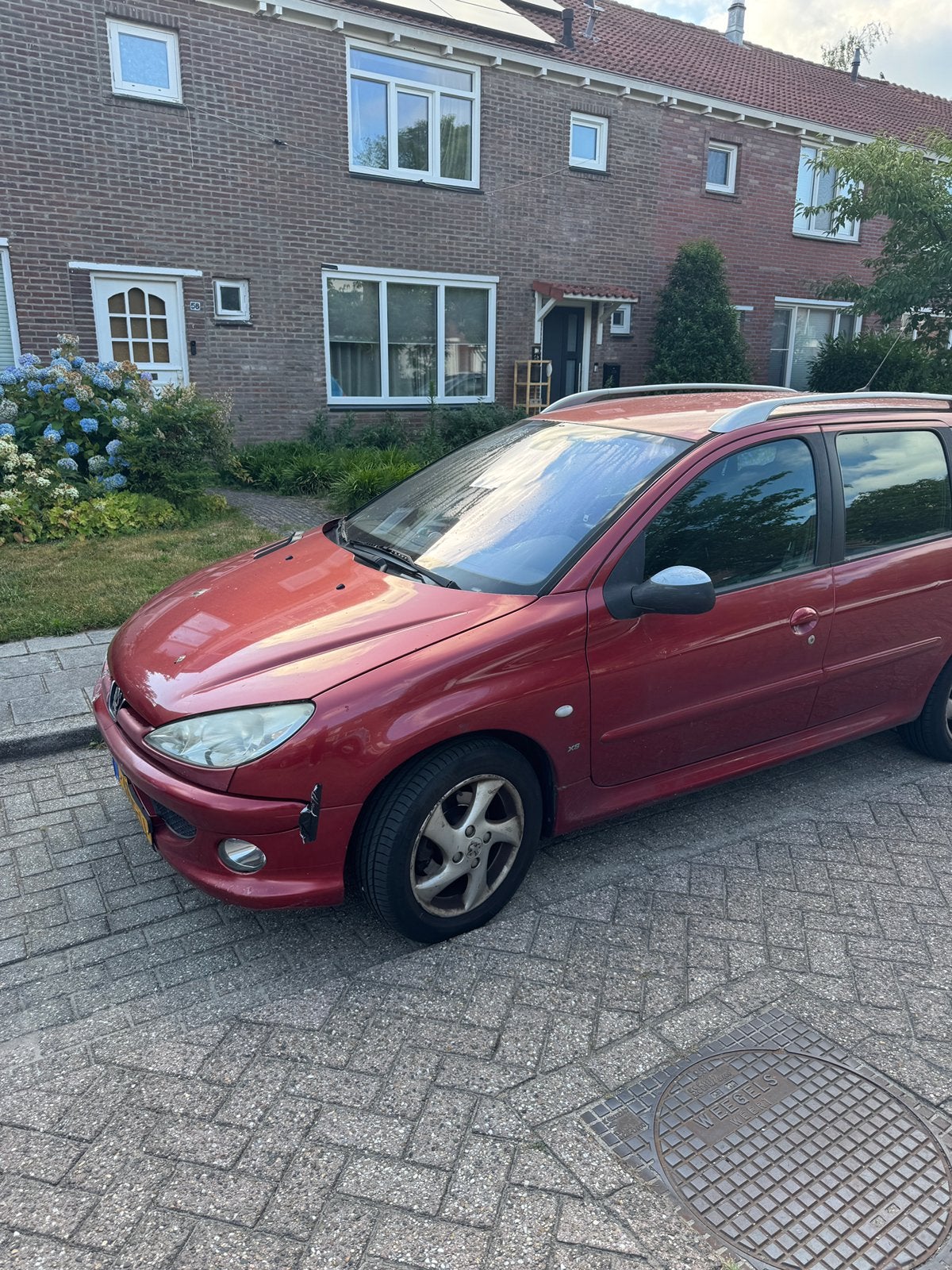 Peugeot 206 1.6 16V SW 2004 Rood, Auto's, Peugeot, Particulier, Benzine, C, Stationwagon, Handgeschakeld, Origineel Nederlands