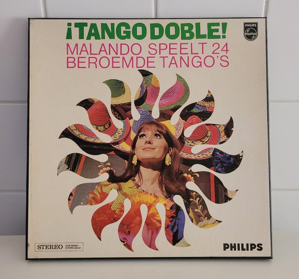 Dubbel LP in box Tango Doble door Malando, Cd's en Dvd's, Ophalen, Zo goed als nieuw, Latijns-Amerikaans, Boxset