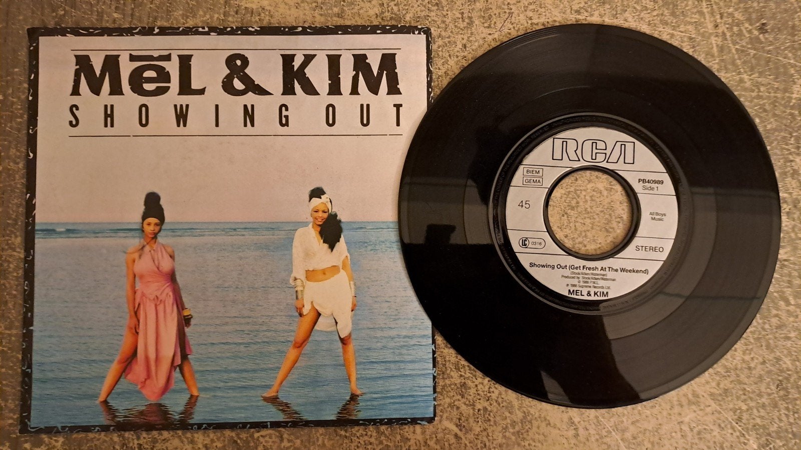 Mel  & kim  - showing out, Cd's en Dvd's, Vinyl Singles, Gebruikt, 7 inch, Pop, Fotohoes
