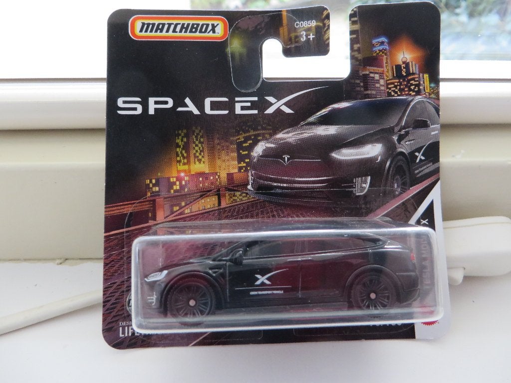Matchbox Tesla Model X SPACEX, Ophalen of Verzenden, Nieuw, Auto