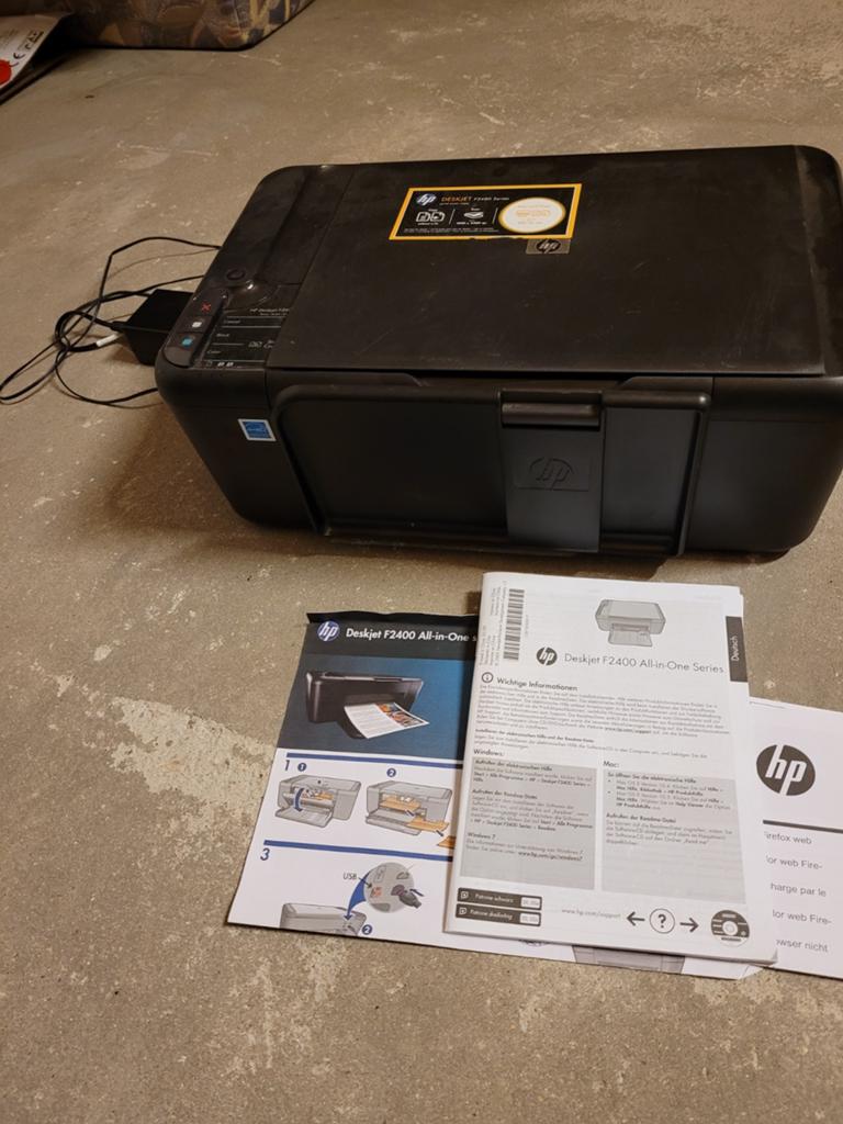 HP Deskjet F2480 All-in-One Printer - Print, Scan, Copy, Computers en Software, Printers, Kleur printen, Gebruikt, Inkjetprinter